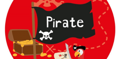 Décorations de fête personnalisées Pirate coffre carte au trésor