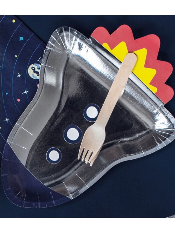 Assiettes fusée spatiale