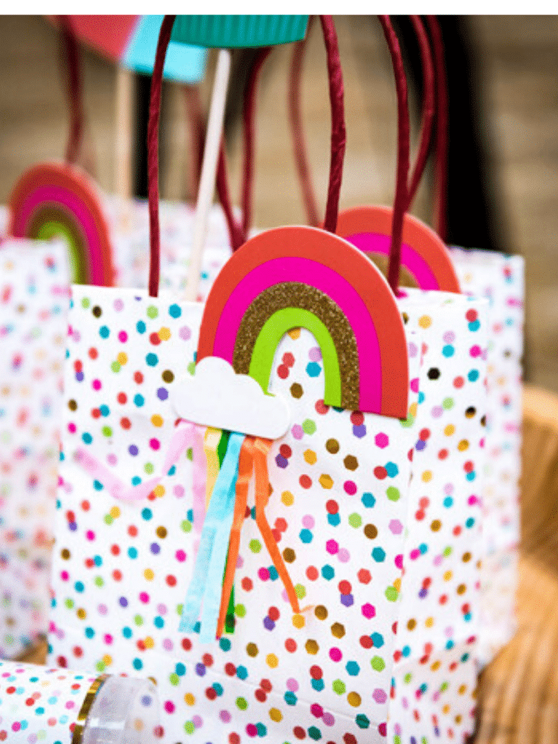sac cadeau multicolore candy