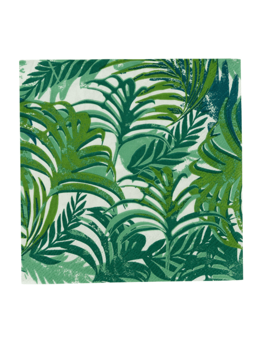 serviettes forêt tropicale