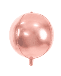 ballon rond rose gold