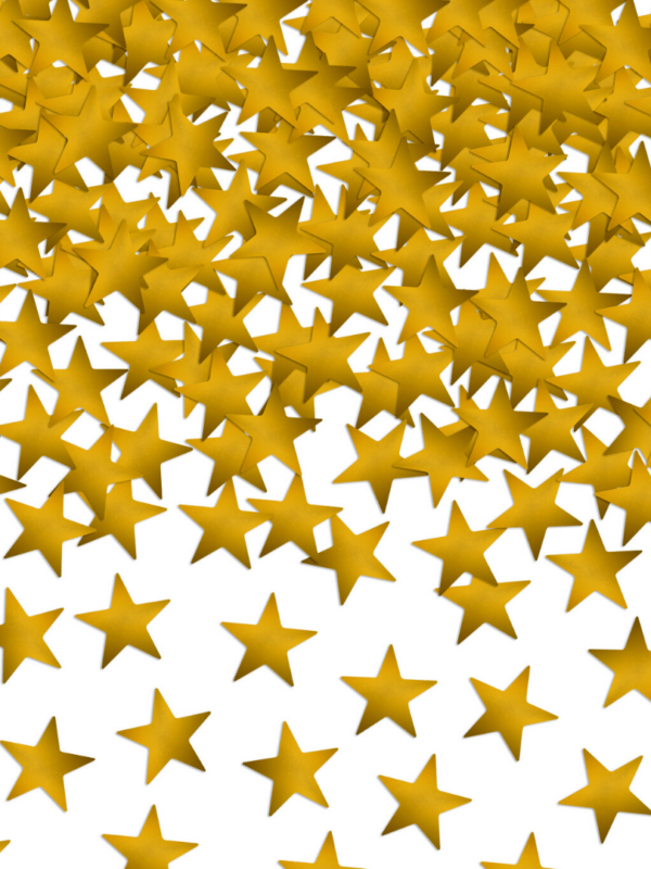 confetti étoiles dorées