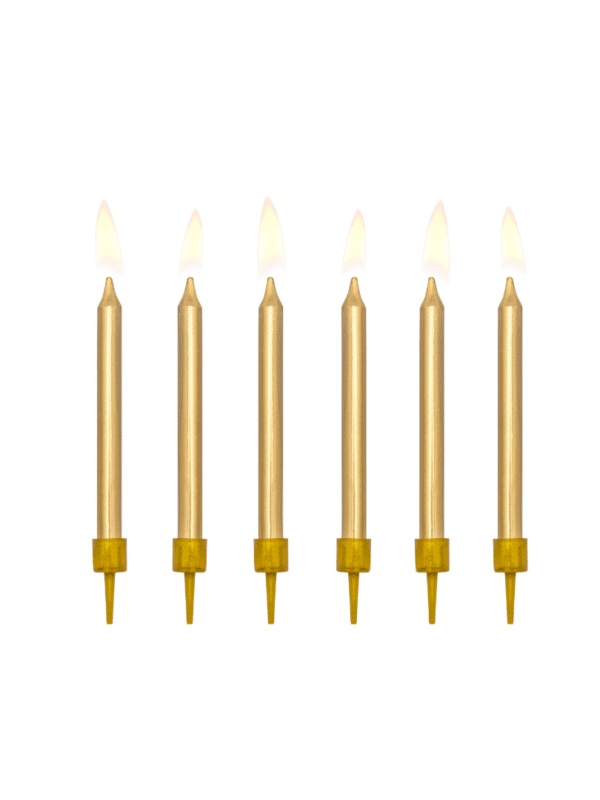 bougies dorées
