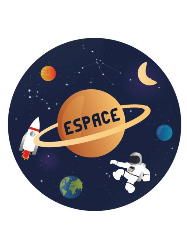 Décorations de fêtes anniversaires espace personnalisables astronaute fusée