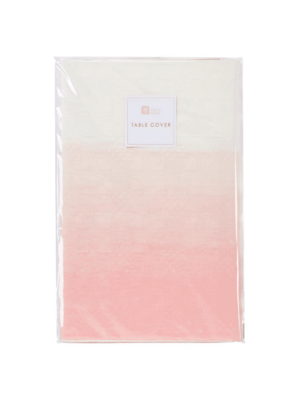 nappe rose blanc