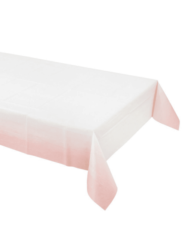 nappe rose blanc