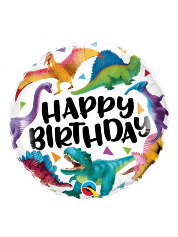 Ballon dinosaures "happy birthday" anniversaire