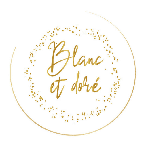 Blanc et doré