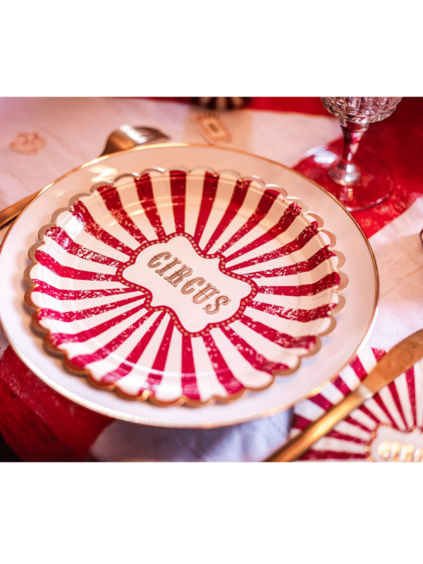 assiette circus vintage anniversaire