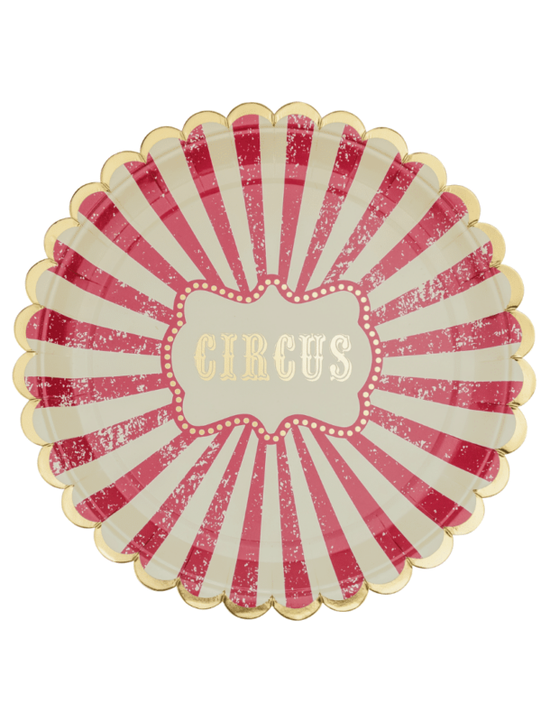 assiettes cirque vintage