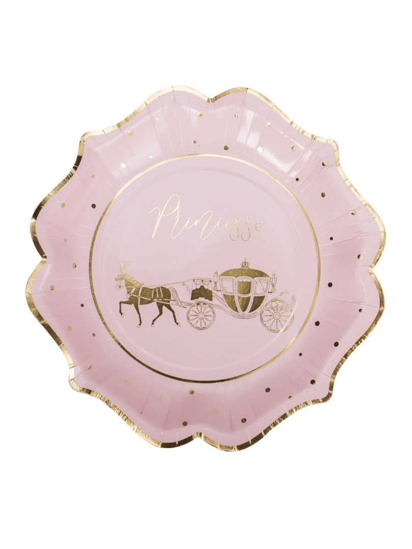 Assiettes Princesse Rose Et Or X8 Decorations De Table De Fete Tendance Assiettes Princesse Rose Et Or X8 Decorations De Table De Fete Tendance