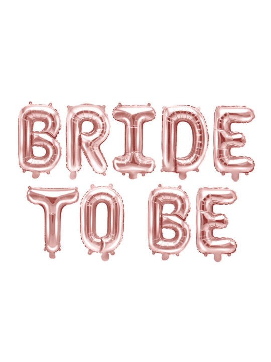 ballon bride to be rose gold