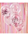 ballon confetti rose