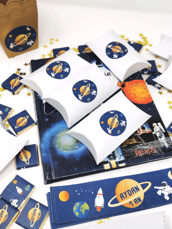 boite à bonbon personnalisé espace