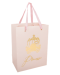 sacs cadeaux princesse rose et or