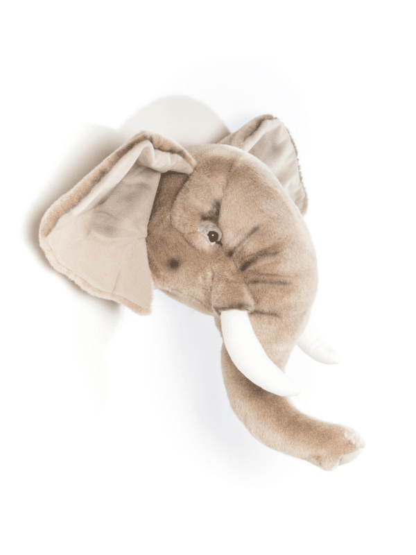 trophée tête d'éléphant décoration murale chambre enfant tendance