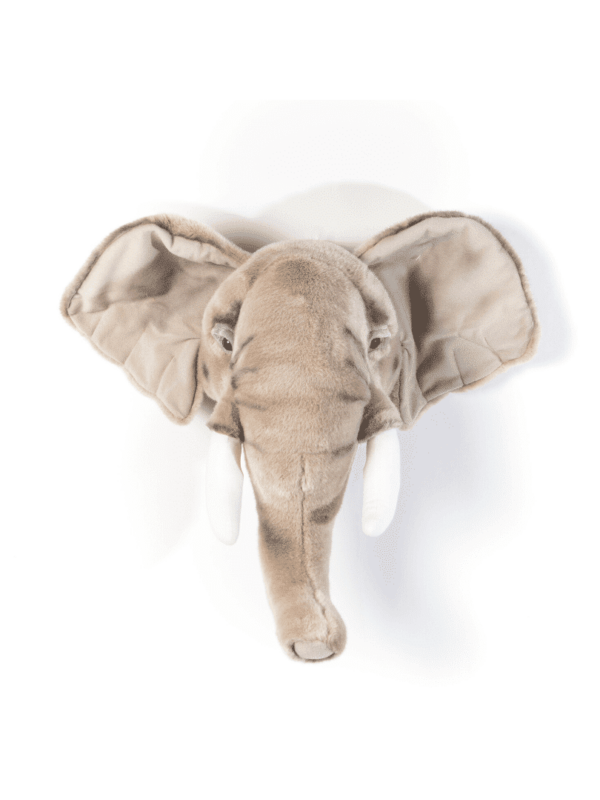 trophée tête d'éléphant décoration murale chambre enfant originale