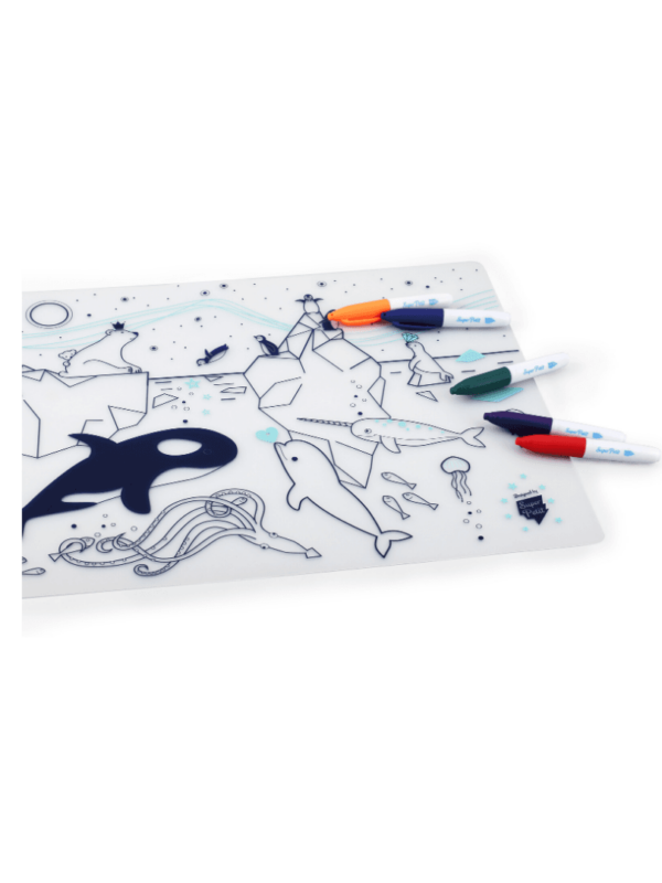 kit silicone banquise cadeau enfant coloriage tendance