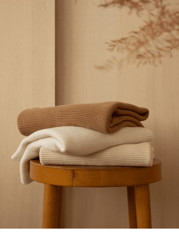 couverture so natural tricot coton bio idée cadeau naissance bébé