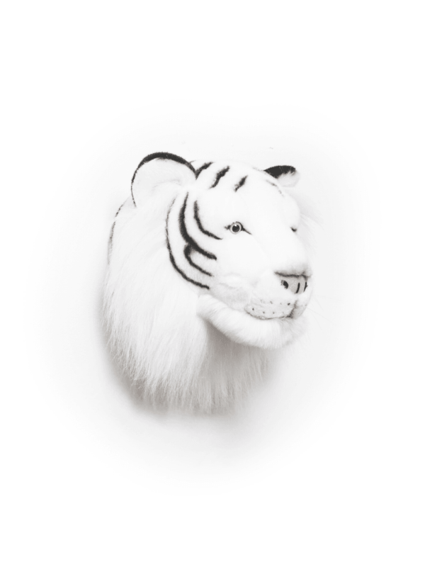 trophée têt tigre blanc idée cadeau déco enfant