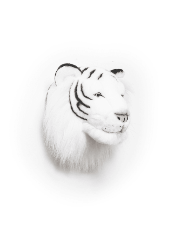 trophée têt tigre blanc idée cadeau déco enfant