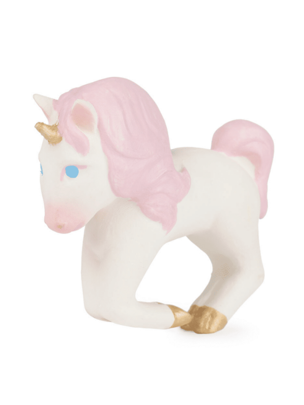 anneau bracelet de dentition licorne oli&carol caoutchouc 100% naturel