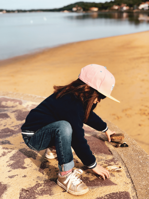 casquette enfant hello hossy pink