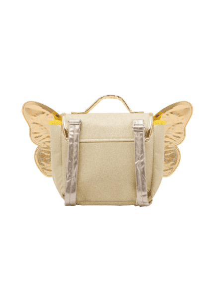 Sac papillon or paillette maternelle fille caramel & cie