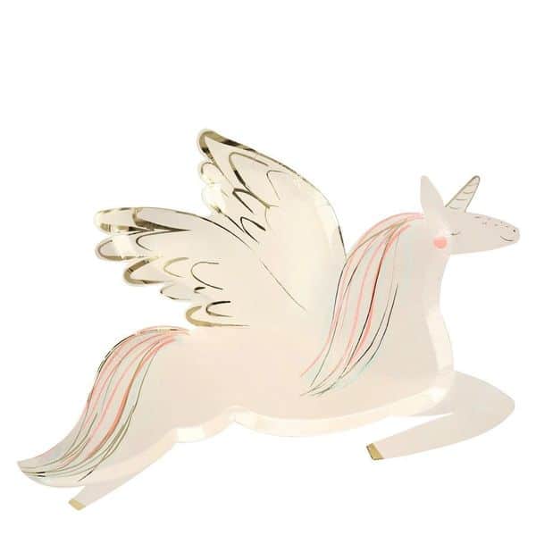 assiette licorne meri meri fete anniversaire fille