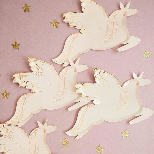 assiette licorne meri meri fete anniversaire fille
