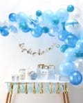 kit arche ballon bleu blanc babyshower bapteme anniversaire 1 an
