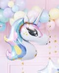 ballon licorne pastel décoration anniversaire