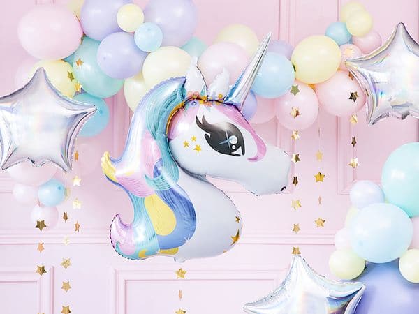 ballon licorne pastel décoration anniversaire