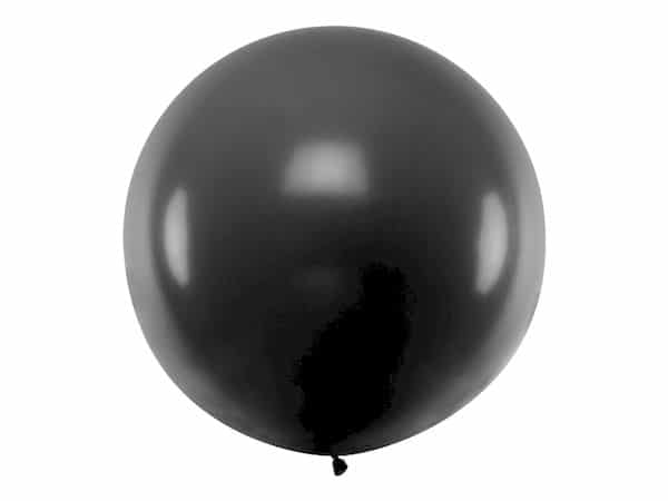 ballon géant noir 1m jumbo décoration arche de ballons