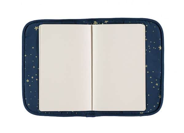 Protège carnet de santé Gold stella /night blue Nobodinoz bleu étoile dorée