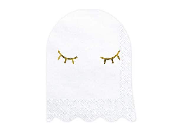 serviette fantome halloween