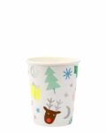 gobelets funky noël renne sapin houx cadeaux de noël