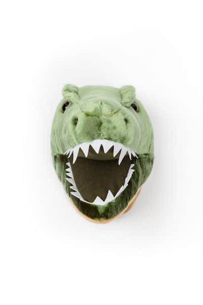 Hendrik t-rex dinosaure trophée peluche décoration chambre enfant wild and soft