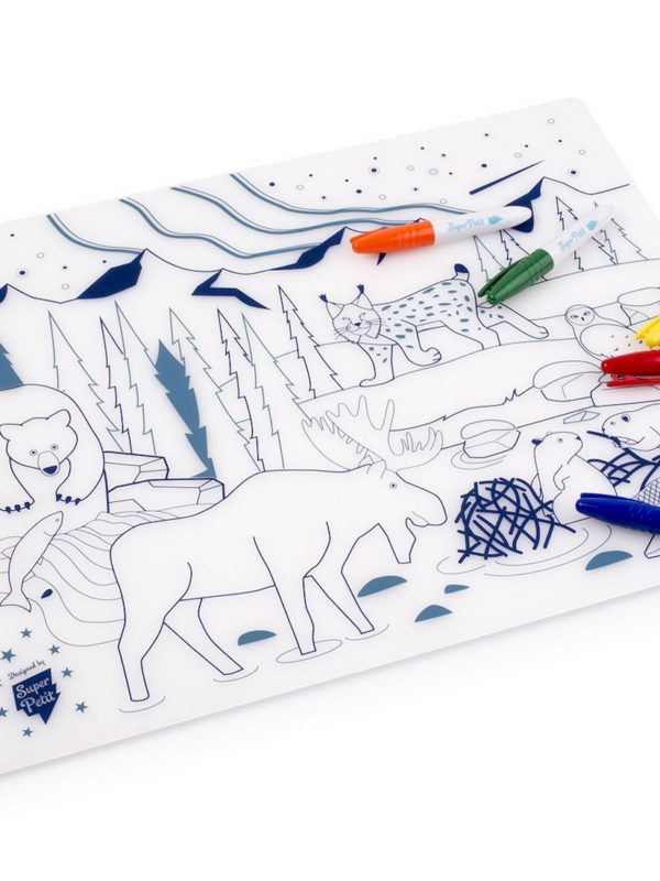 Kit Silicone à colorier Forêt Boréale Super Petit activité creative coloriage effacable