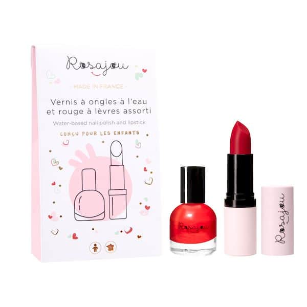 maquillage enfant bio français vernis rouge baume à lèvres