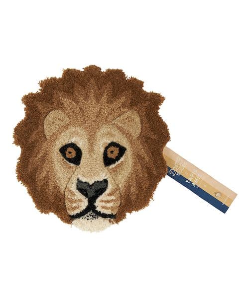tapis tête de lion doing goods décoration murale chambre enfant