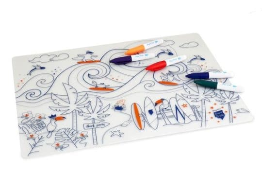 Kit à colorier Silicone Surf party - Super Petit coloriage enfant