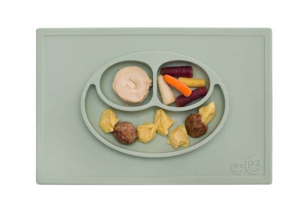 happy mat set de table assiette antidérapante silicone cadeau naissance bébé enfant premier repas