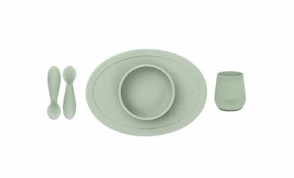Coffret premier repas Silicone Vert Amande - EZPZ idée cadeau bébé utile