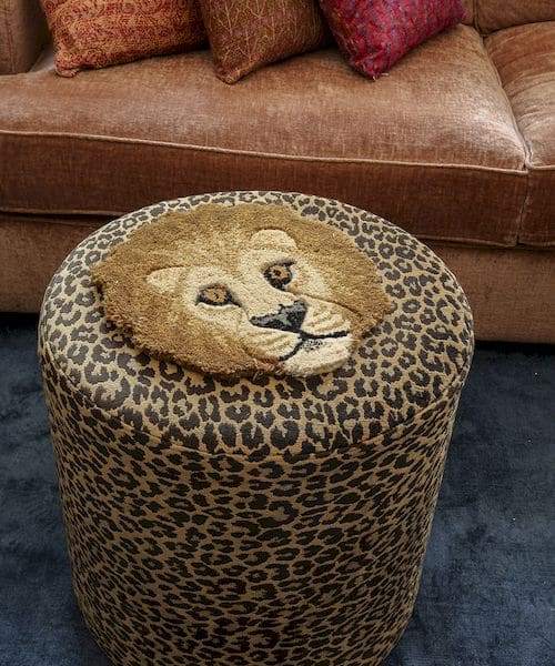 tapis tête de lion doing goods décoration murale chambre enfant