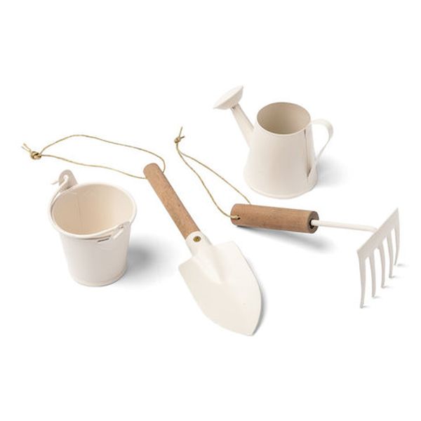 set 4 pièces du jardinier bois et ivoire table de pâques