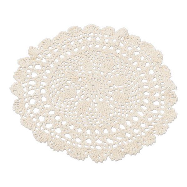 Napperon crochet Ivoire 30 cm x 1 - Arty fêtes factory décoration vintage boheme