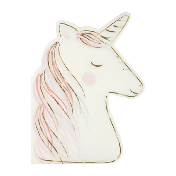 Grande Serviettes Licorne x16 - Meri Meri anniversaire licorne tendance