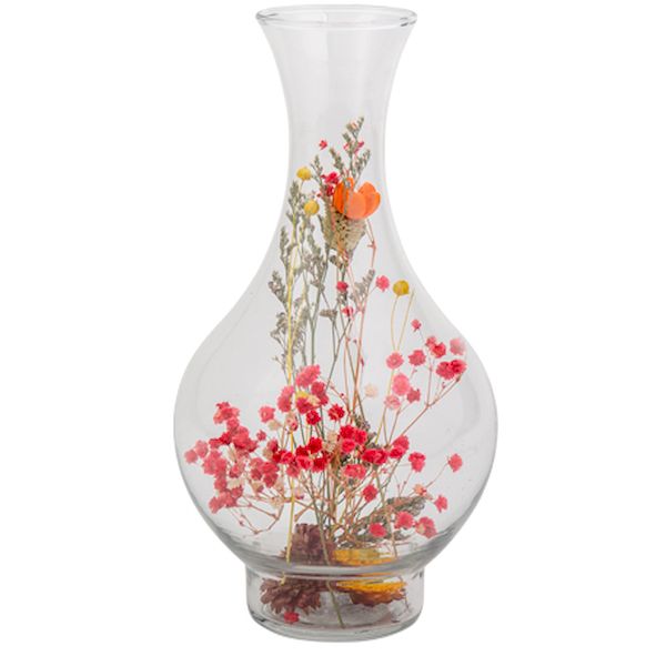 Vase Anna Fleurs sechées colorées - 14x27cm - Arty Fêtes décoration table fête
