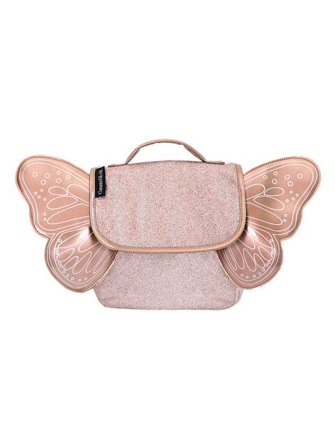 Sac papillon paillettes cuivre - Caramel & cie